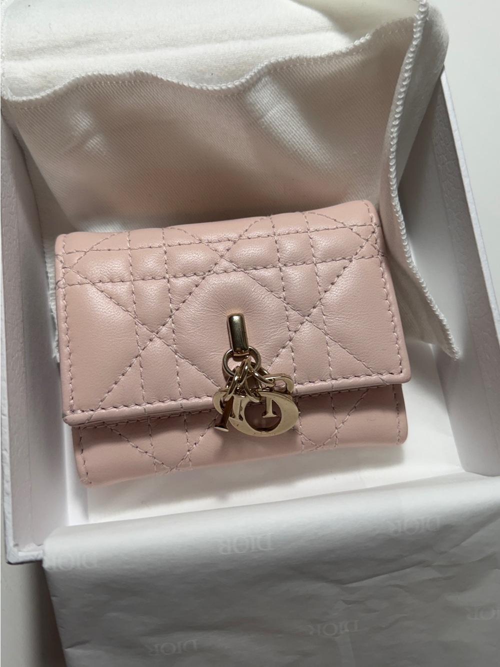 Dior pink wallet